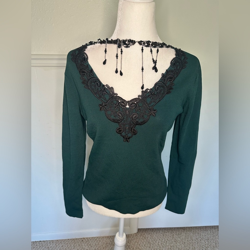 Ruby cho Embellished Long Sleeve Blouse size S